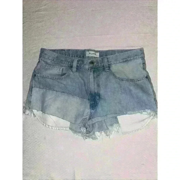 Big Star Kyle Boyfriend Denim Jean Shorts Size 28 Daisy Dukes - Picture 1 of 6
